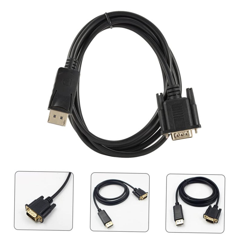 Tehaux DisplayPort to VGA Adapter Cable Male to Male 6 Feet High Performance Monitor Converter - Image 4